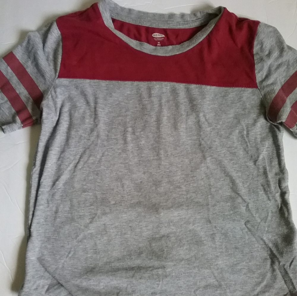 Boys Old navy red and gray shirt, size 8